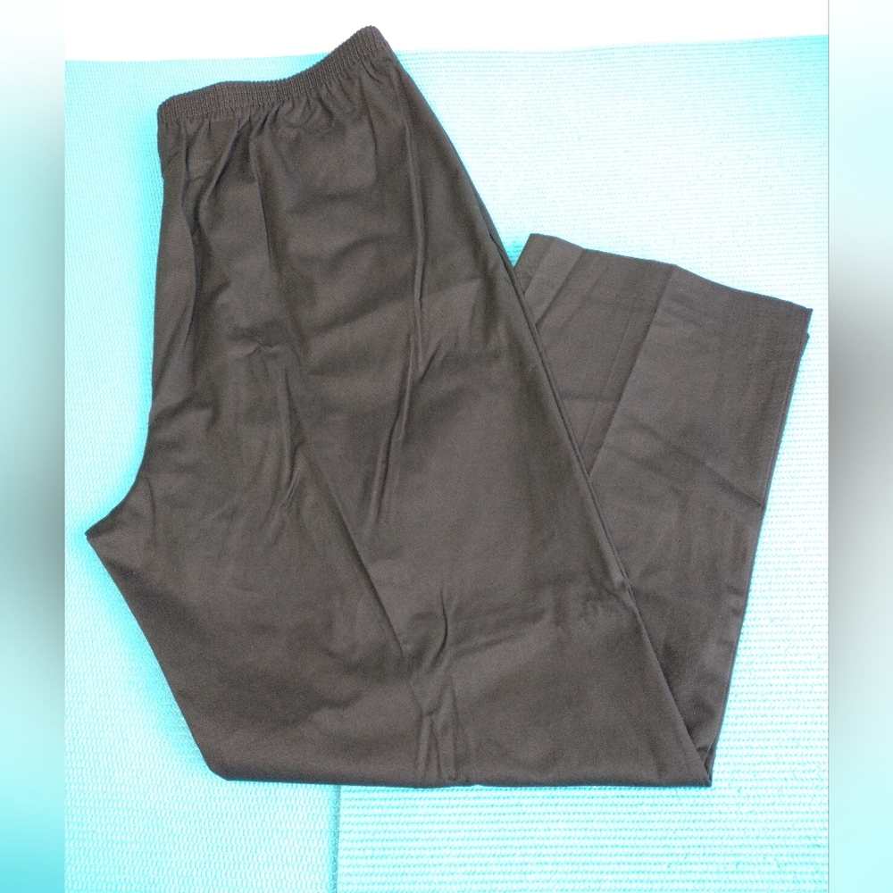 Alfred Dunner Women's Pull On Pants Elastic Waist High Waisted Stretch 18W